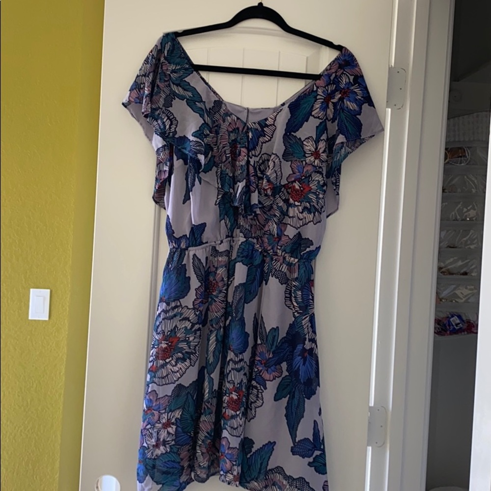 Lavender floral dress
